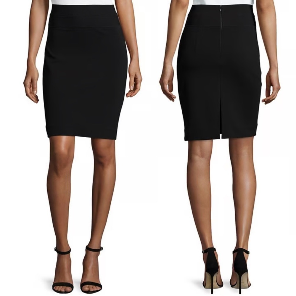 Diane Von Furstenberg Elsa Classic Black Pencil Skirt- NWT - 0